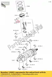 Ici, vous pouvez commander le à piston auprès de Kawasaki , avec le numéro de pièce 130020015: