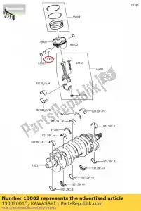 Kawasaki 130020015 à piston - La partie au fond