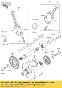 Kawasaki 921520358 collar,23x30x23 - Bottom side