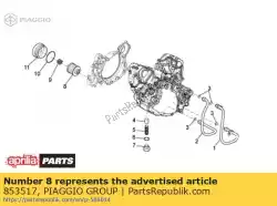 Qui puoi ordinare filtro dell'olio da Piaggio Group , con numero parte 853517: