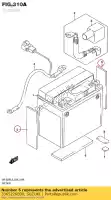 3365226E00, Suzuki, protecteur, batterie. suzuki  an c gsf lt r rm z sfv sv vl vlr vz 250 400 450 600 650 800 1200 1500 1800 1995 1996 1997 1998 1999 2000 2001 2002 2003 2004 2005 2006 2007 2008 2009 2010 2011 2012 2014 2015 2016 2018, Nouveau