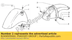 Here you can order the front mudguard from Piaggio Group, with part number 8249005060: