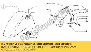 Piaggio Group 8249005060 front mudguard - Bottom side