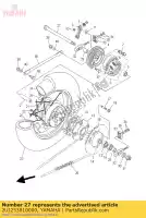 2UJ253810000, Yamaha, Eje, rueda yamaha  xv xvs 125 250 1992 1994 1995 1996 1997 1998 1999 2000 2001 2002 2004 2017 2018 2019 2020 2021, Nuevo