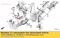 18421MBG610, Honda, rubber, ex. mounting honda  vfr 800 2000 2001 2002 2003 2004 2005 2006 2007 2008 2009 2010 2011 2012 2013 2017, New