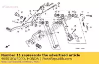 46501KW3000, Honda, tubo, pedale del freno honda nx  2 nx250 250 , Nuovo