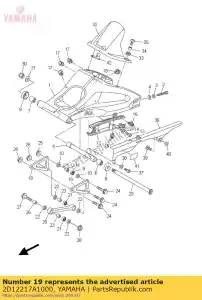 yamaha 2D12217A1000 arm, relais - Onderkant