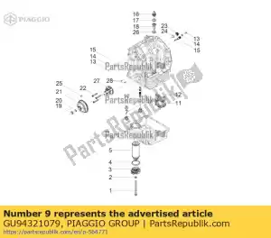 Piaggio Group GU94321079 spring - Bottom side