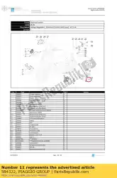 Here you can order the fuel level indicator sensor from Piaggio Group, with part number 584322: