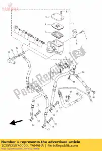 yamaha 1CSW25870000 master cylinder sub assy - Bottom side