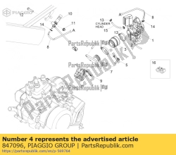 Aprilia 847096, Abrazadera de la manguera, OEM: Aprilia 847096