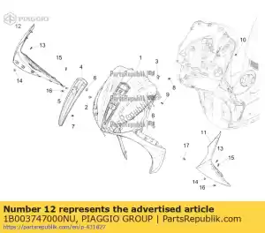 Piaggio Group 1B003747000NU verschlub rechts - Dół