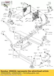 Aquí puede pedir 01 manguera de refrigeración, rebose de Kawasaki , con el número de pieza 390620696: