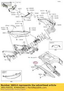 kawasaki 360140030 ?a?cuszek do skrzynek zx1400a6f - Dół