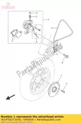 Here you can order the disc brake from Yamaha, with part number 4VUF582T2000:
