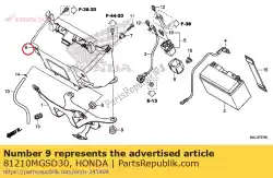 Qui puoi ordinare scatola, batteria da Honda , con numero parte 81210MGSD30: