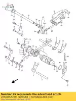 2552032C00, Suzuki, Braço, ligação de mudança suzuki gsf rgv bandit 400 250, Novo