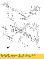 Qui puoi ordinare braccio, spostamento del collegamento da Suzuki , con numero parte 2552032C00: