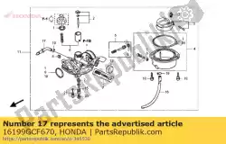 Aqui você pode pedir o tubo, ventilação de ar em Honda , com o número da peça 16199GCF670: