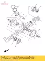 3T2116310197, Yamaha, pistão (std) yamaha mx 4et1 holland 224et-341e1 r 3mp1 holland 293mp-341e1 ysr 50 1987 1989 1992, Novo