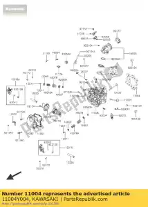 Kawasaki 11004Y004 gasket-head - Bottom side