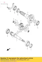 Aqui você pode pedir o consequência em Suzuki , com o número da peça 0926315043: