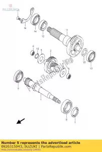 Suzuki 0926315043 consequência - Lado inferior