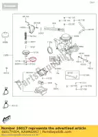 16017Y004, Kawasaki, ago da getto kvf300ccf kawasaki  brute force kvf 300 2012 2013 2015 2016 2017 2018 2020 2021, Nuovo