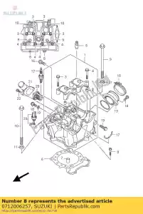 suzuki 0712006257 parafuso - Lado inferior