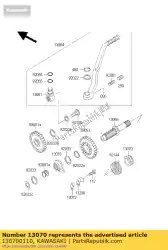 gids, riem vn2000g8f van Kawasaki, met onderdeel nummer 130700110, bestel je hier online: