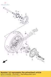 Suzuki 6451144H00 z?batka tylna (4 - Dół