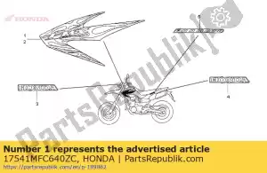 Honda 17541MFC640ZC streep, r. lijkwade * type3 - Onderkant