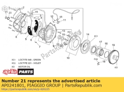 Aprilia AP0241801, Plastikowa za?lepka m18x1,5, OEM: Aprilia AP0241801