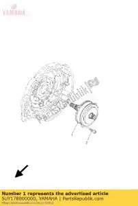 yamaha 5UY178000000 gear unit assy - Bottom side