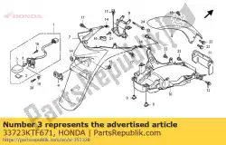 Aqui você pode pedir o capa, luz de licença em Honda , com o número da peça 33723KTF671: