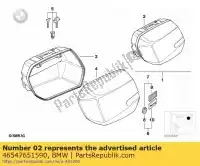 46547651590, BMW, right city system case - alpinweiss 3 bmw  850 1100 1150 1994 1995 1996 1997 1998 1999 2000 2001 2002 2003 2004 2005 2006, New