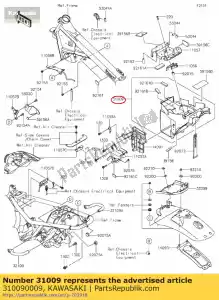 kawasaki 310090009 01 case-comp-batterij - Onderkant