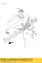 Here you can order the tank assy,fuel( from Suzuki, with part number 4910001DA0YHG: