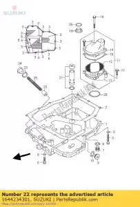 Suzuki 1644234301 êmbolo, controle - Lado inferior