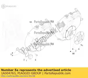 Piaggio Group 1A004763 scroll cover - Bottom side