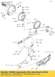 Qui puoi ordinare lampadina, 12v 60 / 55w, h4 qam99abf da Kawasaki , con numero parte 920690050: