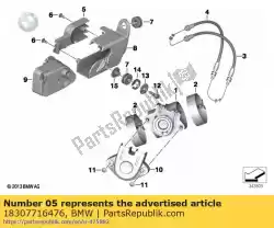 Here you can order the spray guard, actuator, exhaust flap from BMW, with part number 18307716476: