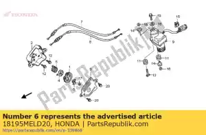 honda 18195MELD20 arandela b, cerradura - Lado inferior