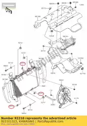 Aquí puede pedir tuerca kvf650-a1 de Kawasaki , con el número de pieza 922101323: