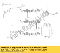 B007817, Piaggio Group, wi?zki przewodów ape zapt10000, atd1t, atd2t 220 2008 2009 2010 2011 2012 2013 2014 2015 2016 2017 2018 2019 2020 2021 2022, Nowy