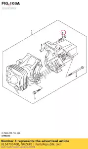 Suzuki 015470640B parafuso - Lado inferior