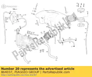 Piaggio Group 864037 water cooler - Bottom side