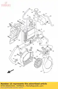 yamaha 970140603500 bout (3rv) - Onderkant