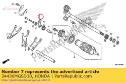 Ici, vous pouvez commander le butée comp., tambour de changement de vitesse auprès de Honda , avec le numéro de pièce 24430MGSD30: