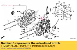 Aqui você pode pedir o comp. Cárter, l. Em Honda , com o número da peça 11200K26900: